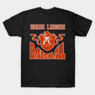 HOME LEAGUE BASEBALL GIFT SHIRT RED LEISURE WEEKEND SHIRT T-Shirt